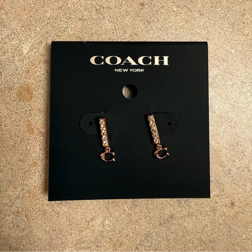 Coach Gold and Rose Gold Earrings